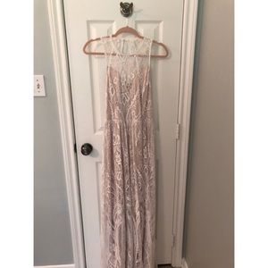 Soieblu Lace Overlay Maxi Dress